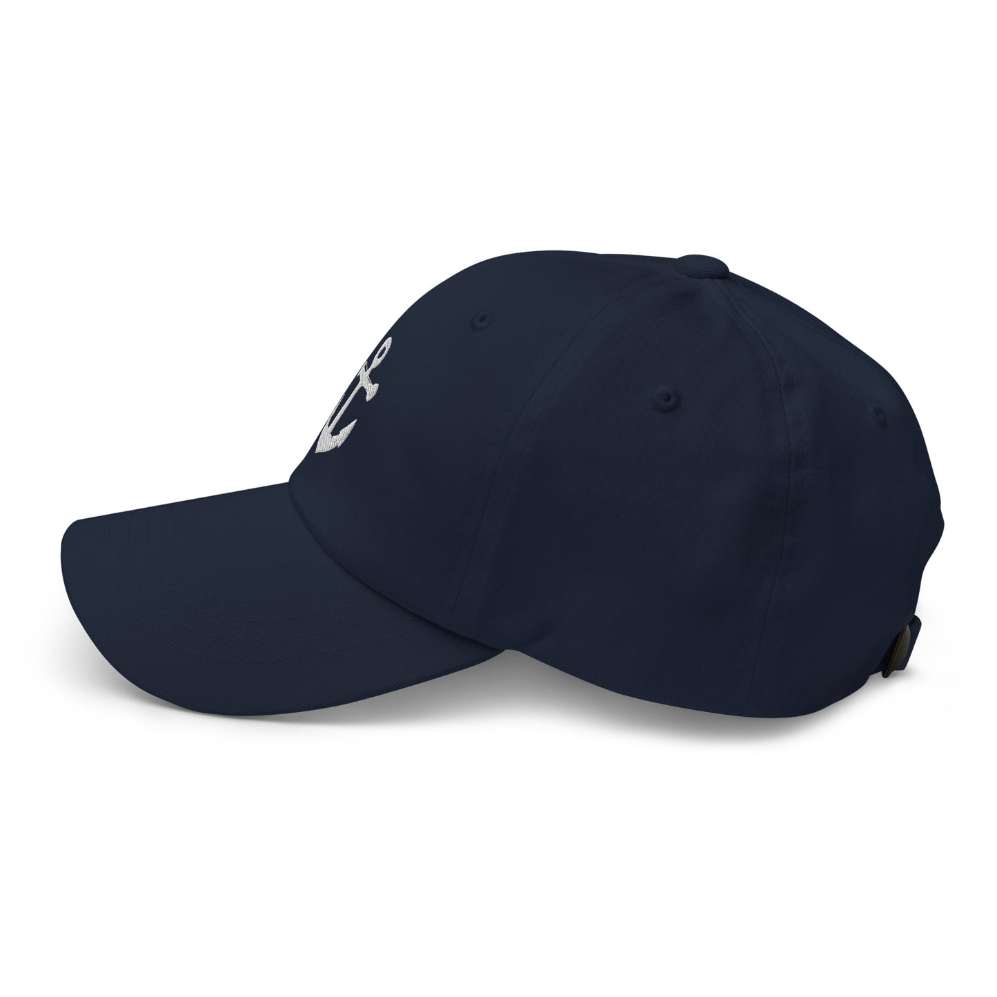 Anchor Dad Hat - White on Navy