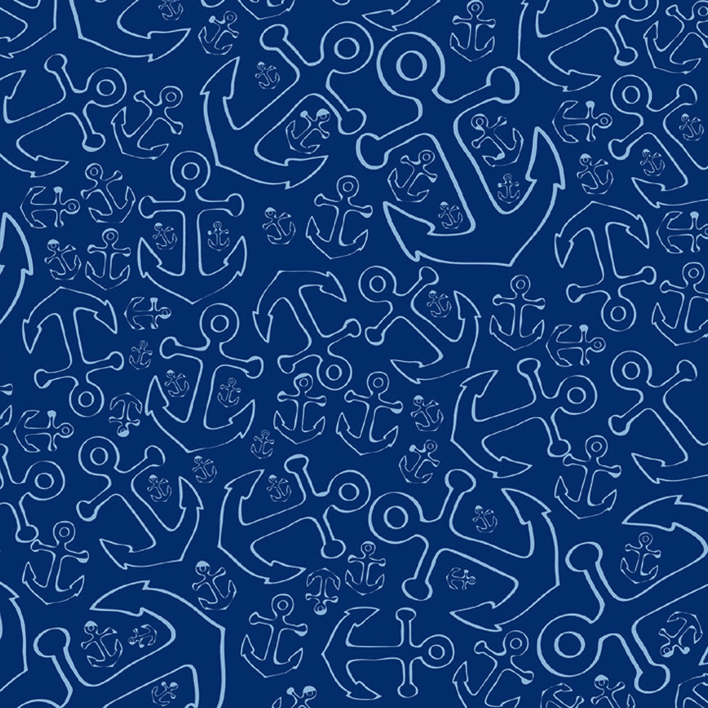 Anchor Dream Shower Curtain - Navy - SummerTies