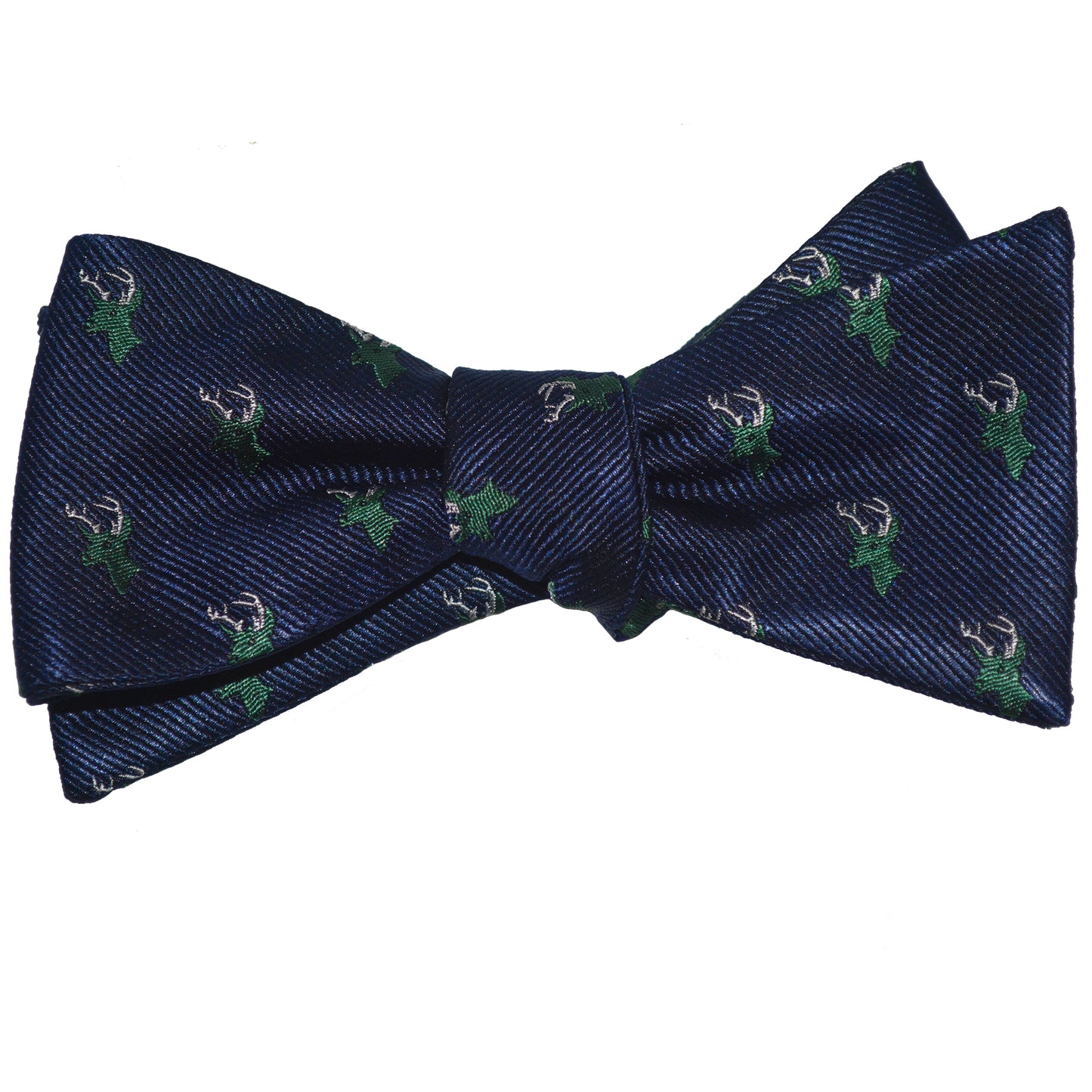 Deer Bow Tie - Navy, Buck Head, Woven Silk - SummerTies