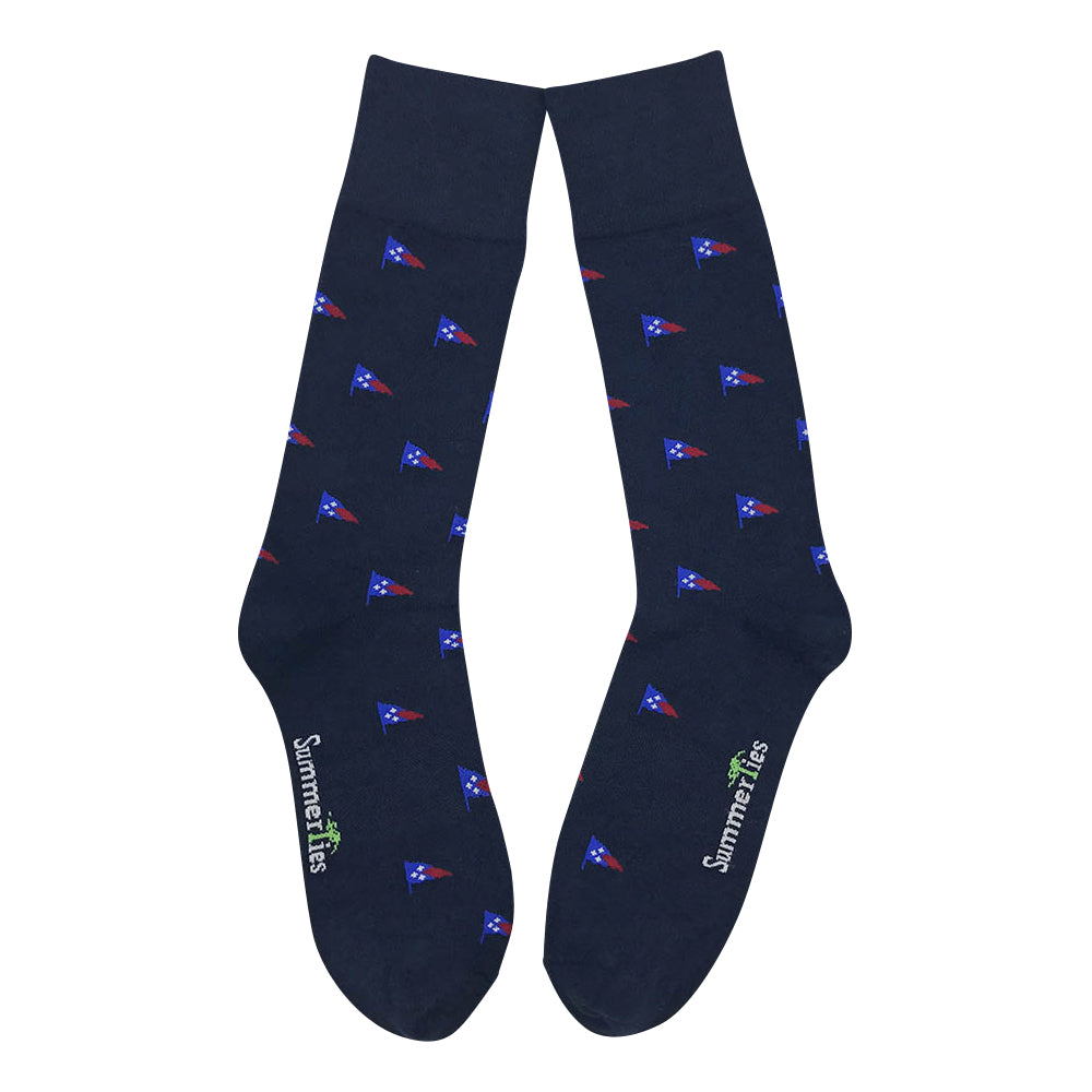 Edgartown Yacht Club Socks - Men's Mid Calf - SummerTies