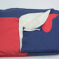 Martha's Vineyard Fleece Blanket - Red on Navy - SummerTies