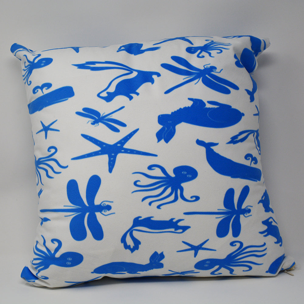 Multi Creature Pillow 16" x 16" - Faux Suede - SummerTies