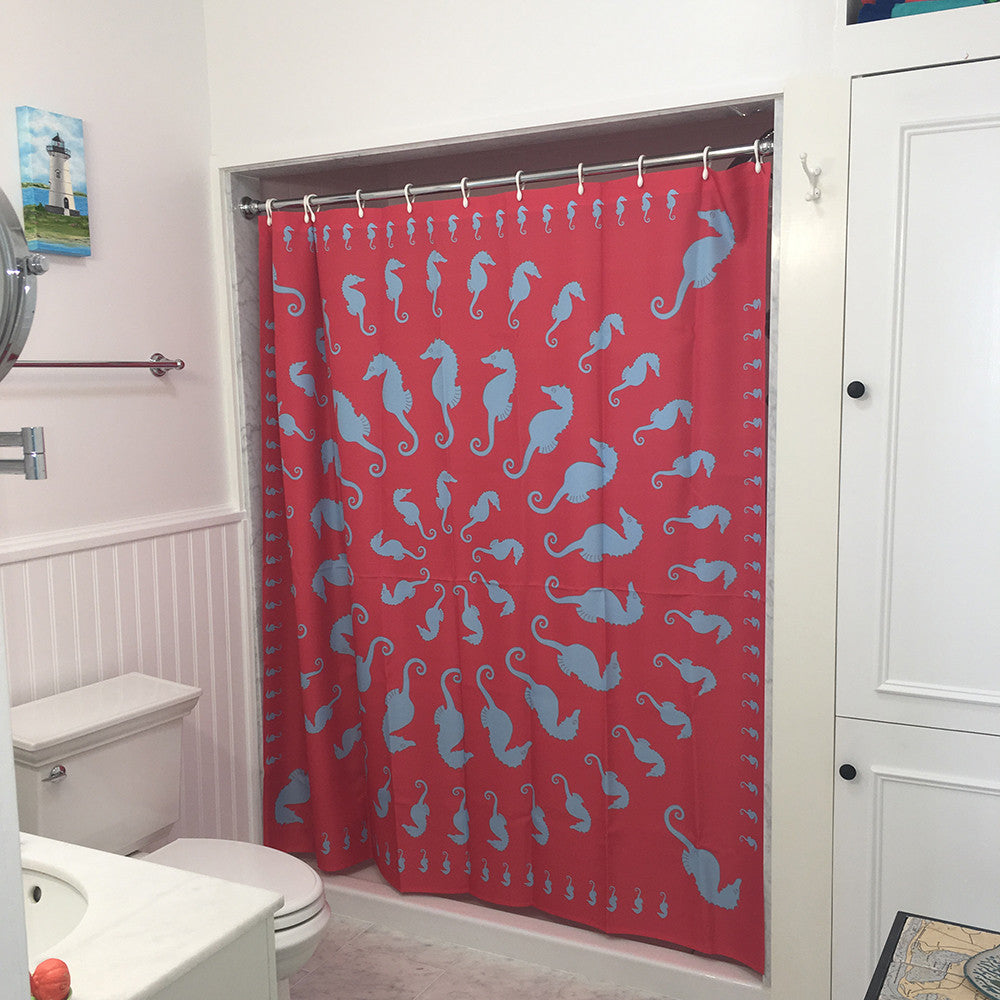 Seahorse Shower Curtain - SummerTies