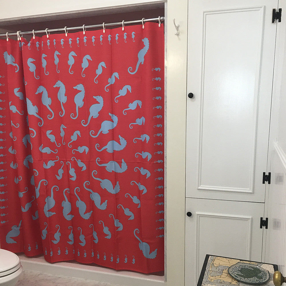 Seahorse Shower Curtain - SummerTies