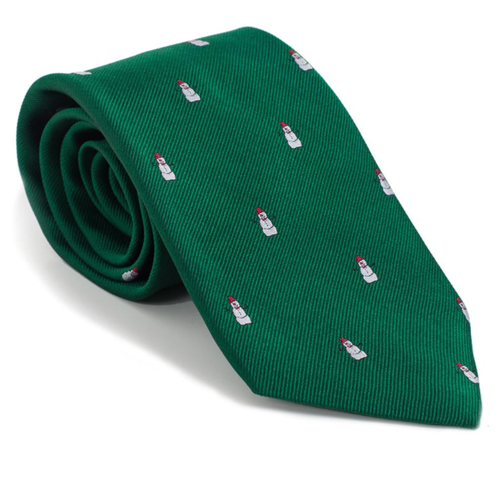 Snowman Neckie - Woven Silk - SummerTies