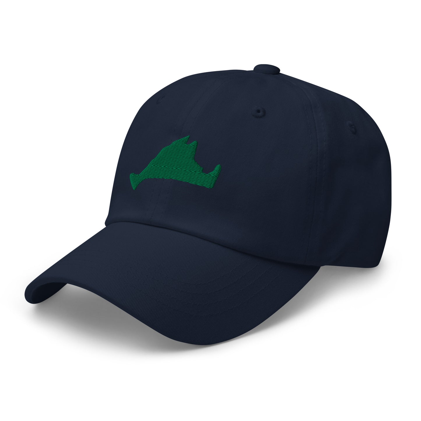 Martha's Vineyard Dad Hat - Green on Navy