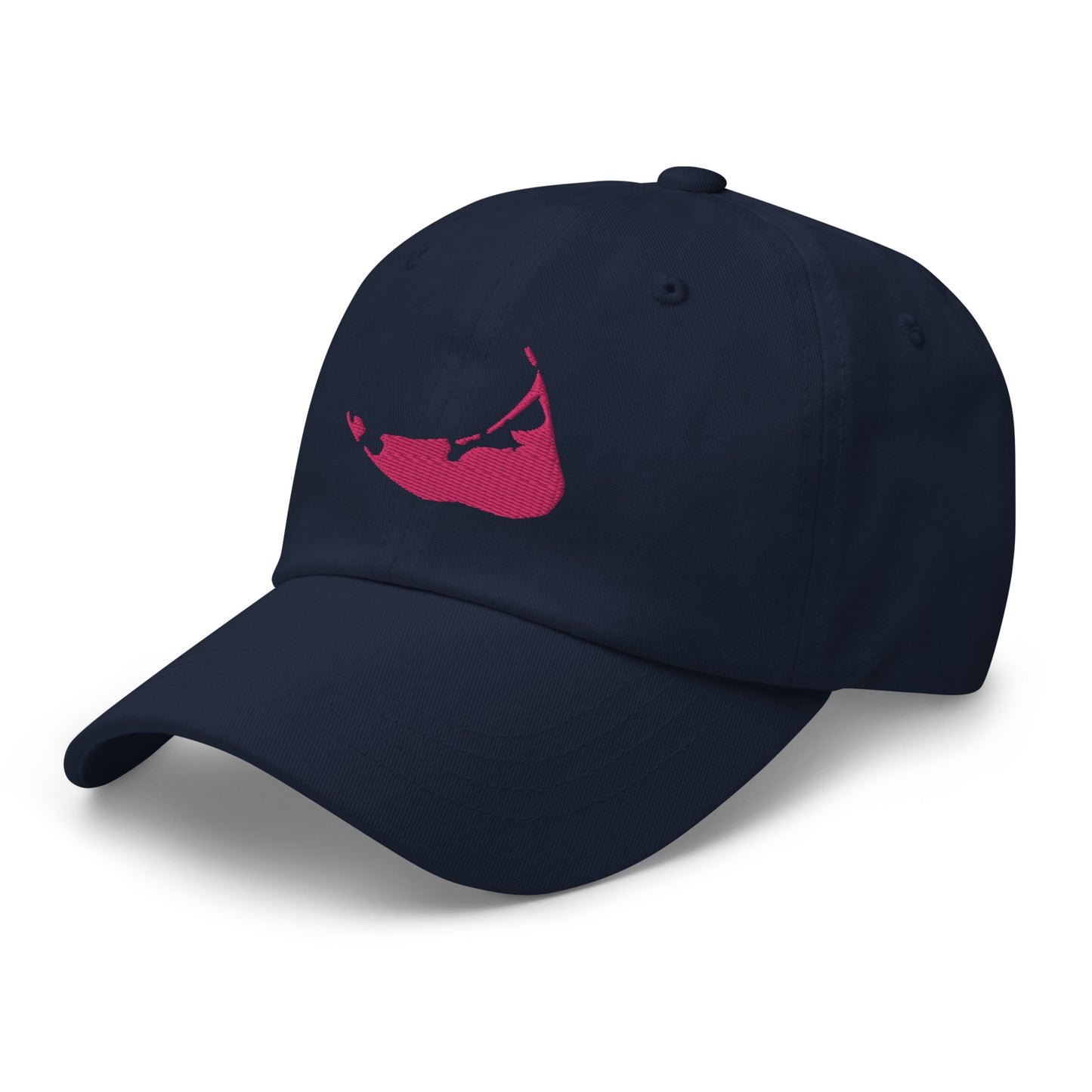 Nantucket Dad Hat - Pink on Navy