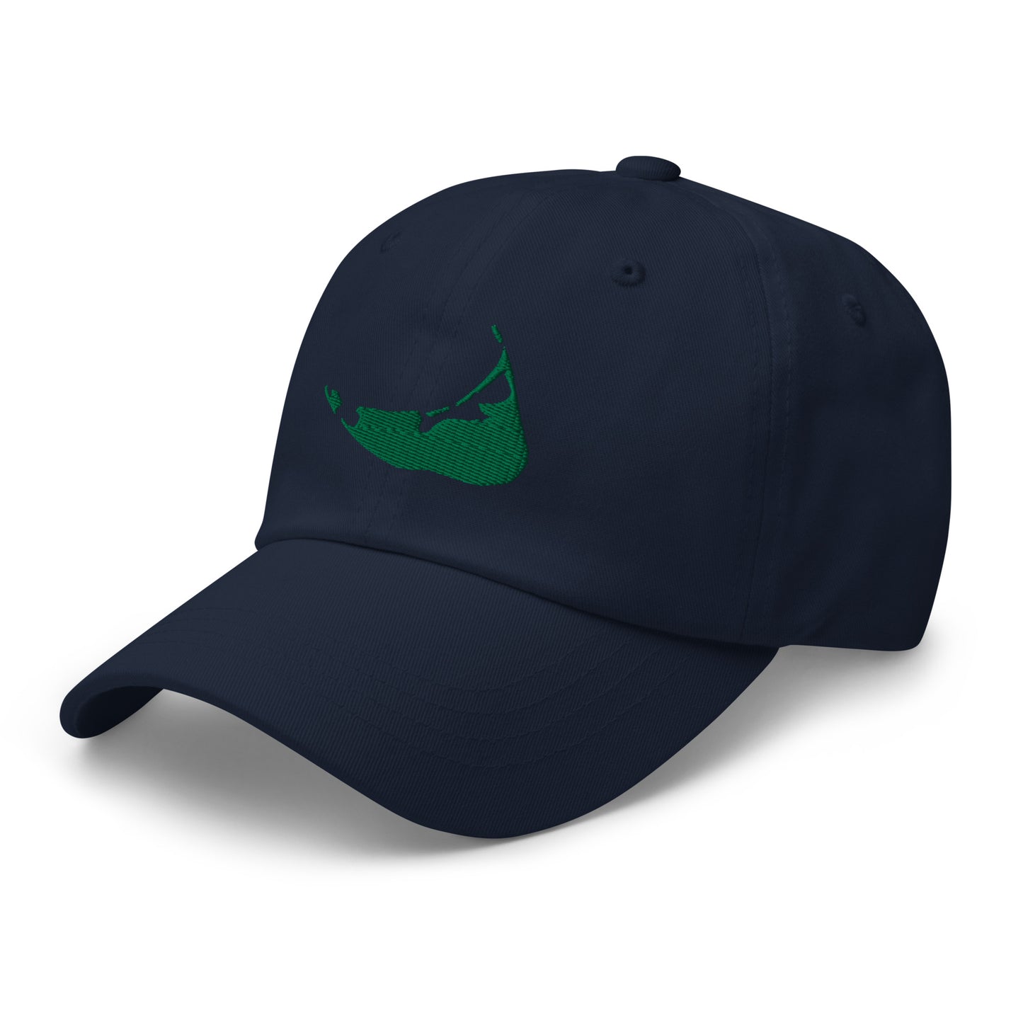 Nantucket Dad Hat - Green on Navy