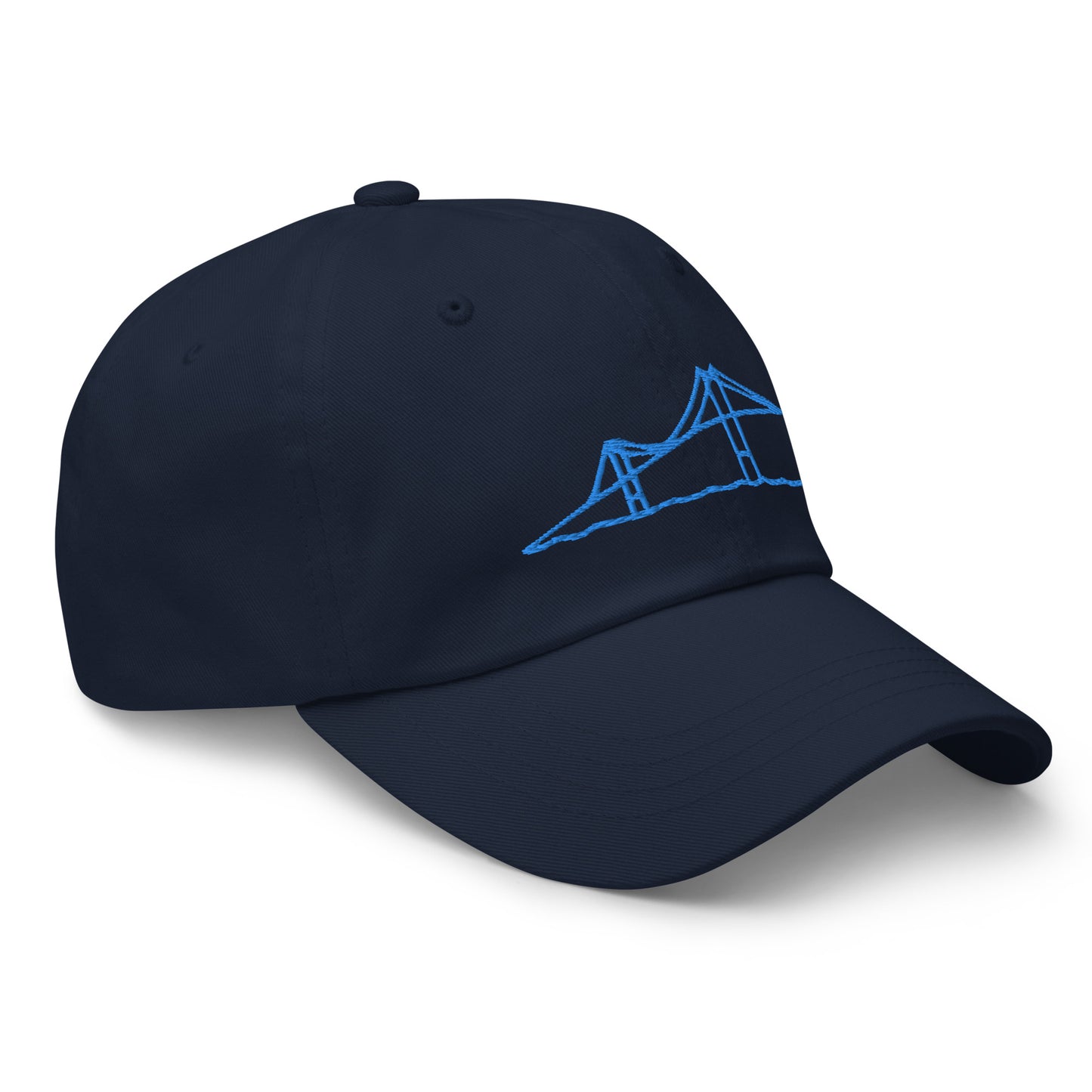 Newport Bridge Dad Hat - Blue on Navy