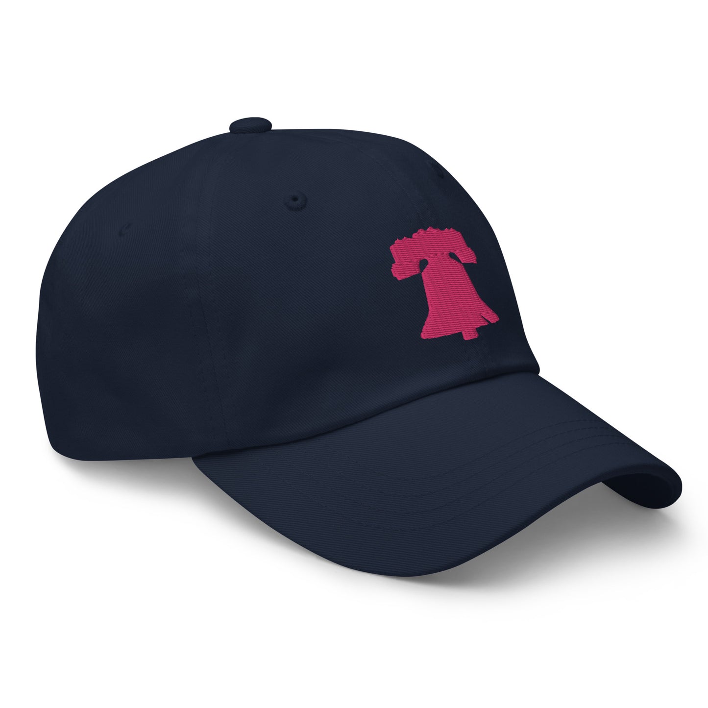 Philadelphia Liberty Bell Dad Hat - Pink on Navy