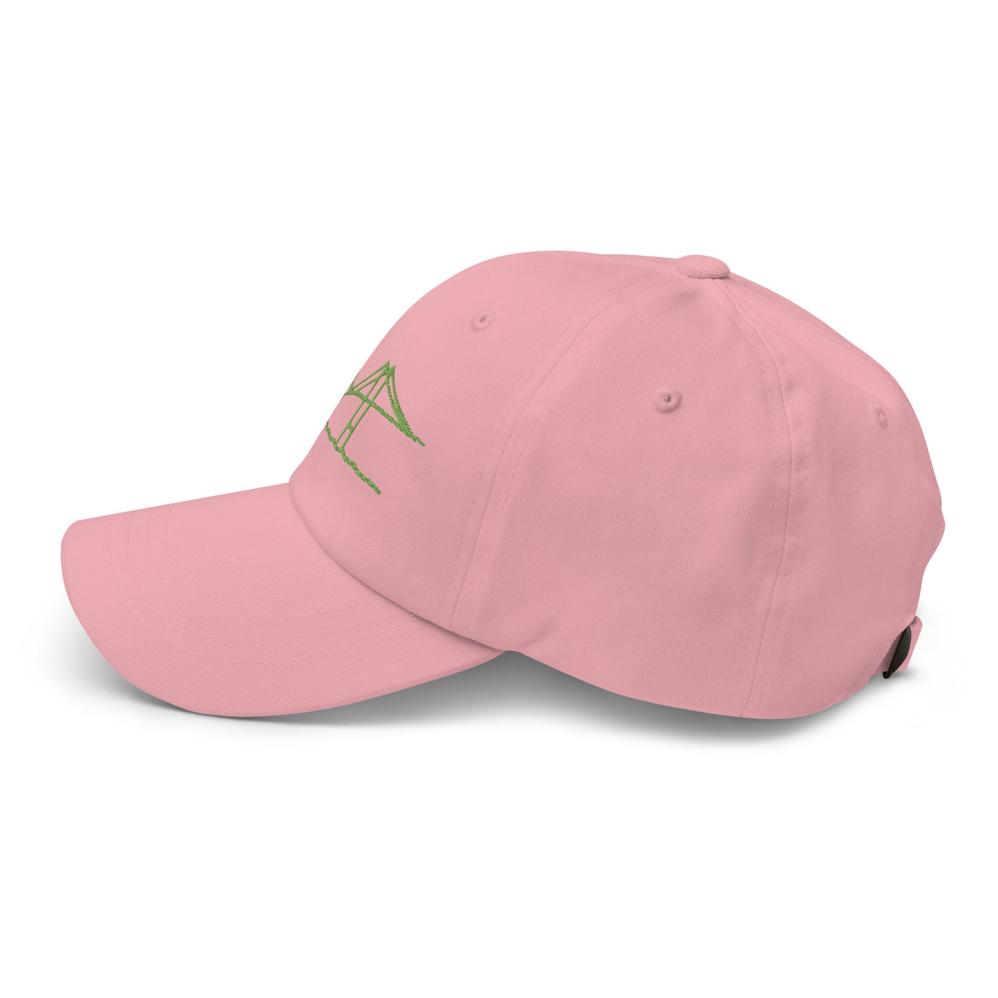 Newport Bridge Dad Hat - Green on Pink