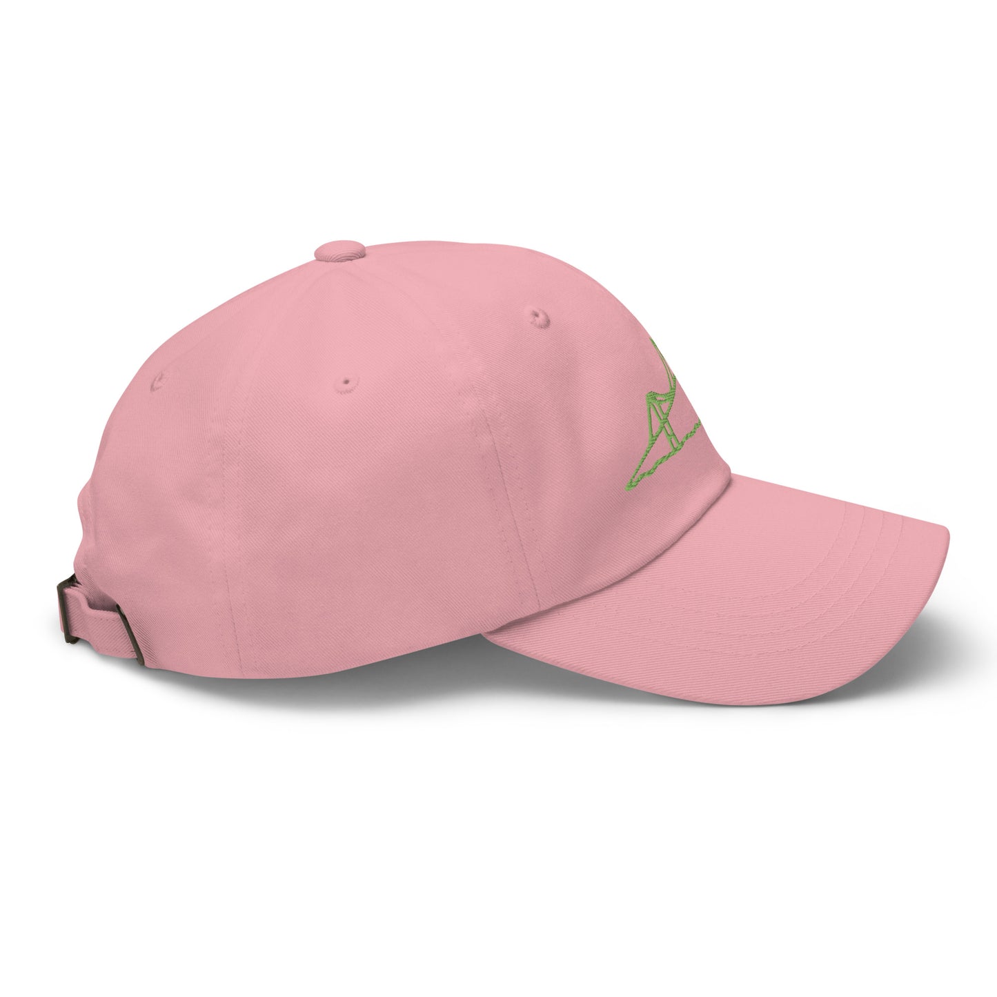 Newport Bridge Dad Hat - Green on Pink