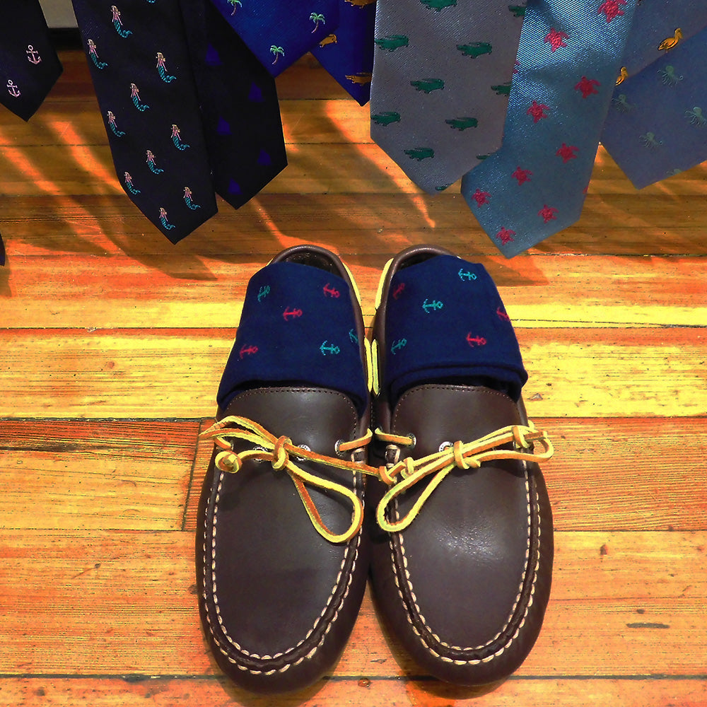 Anchor Socks - Men's Mid Calf - Port & Starboard - SummerTies