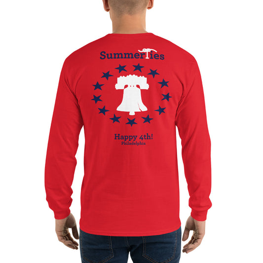 Philadelphia 4th of July Long Sleeve T-Shirt - Red