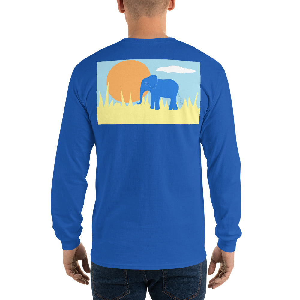 Elephant Long Sleeve T-Shirt - Multiple Colors - SummerTies