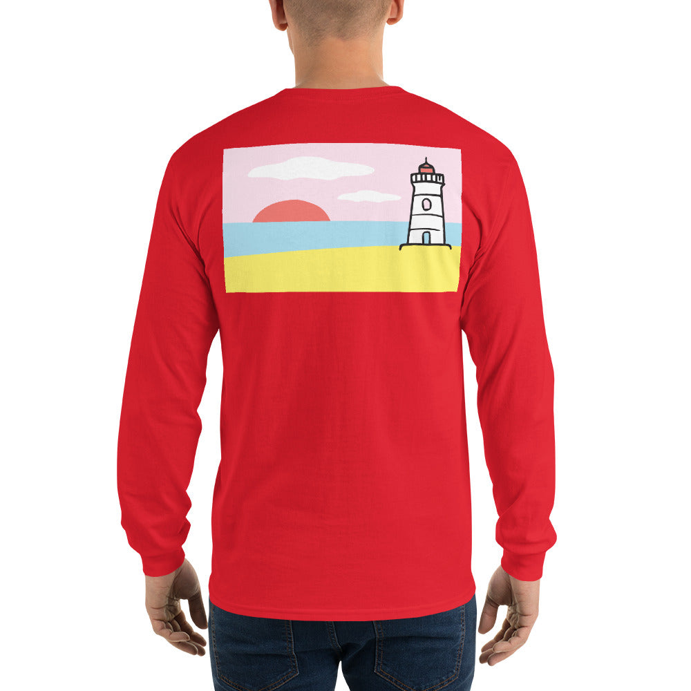 Lighthouse Long Sleeve T-Shirt - Multiple Colors - SummerTies