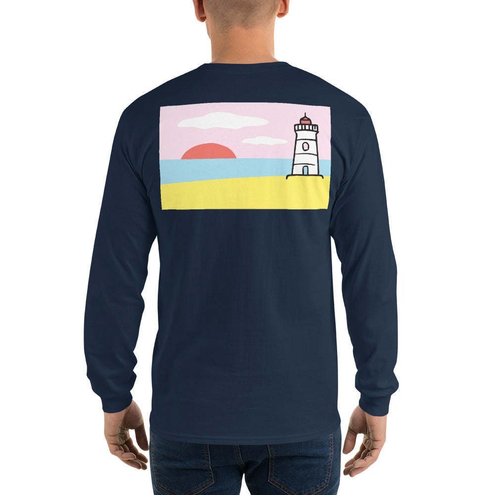 Lighthouse Long Sleeve T-Shirt - Multiple Colors - SummerTies