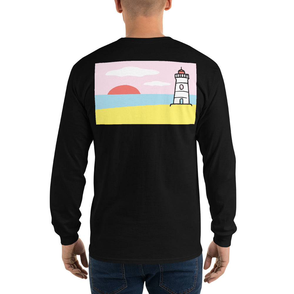 Lighthouse Long Sleeve T-Shirt - Multiple Colors - SummerTies