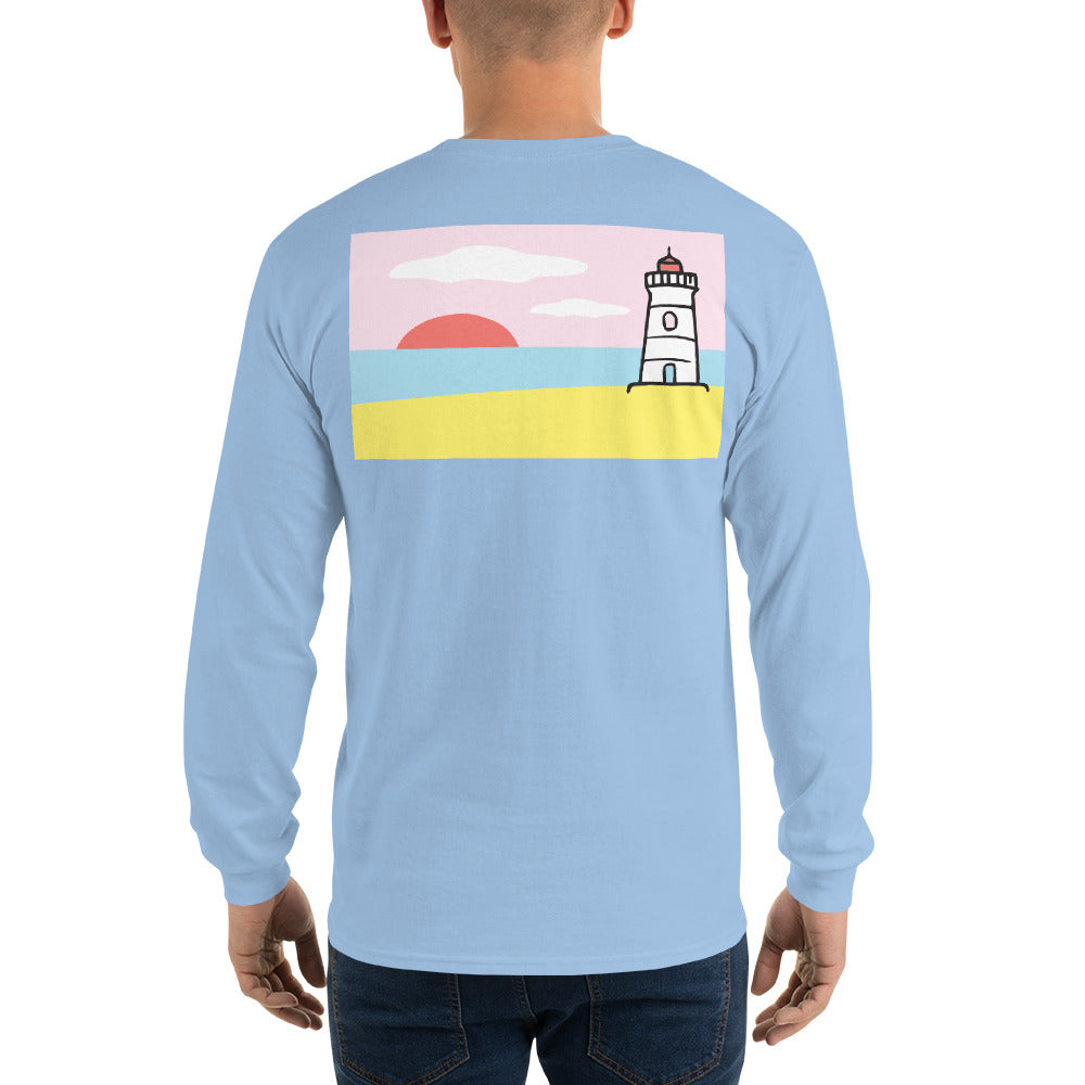 Lighthouse Long Sleeve T-Shirt - Multiple Colors - SummerTies