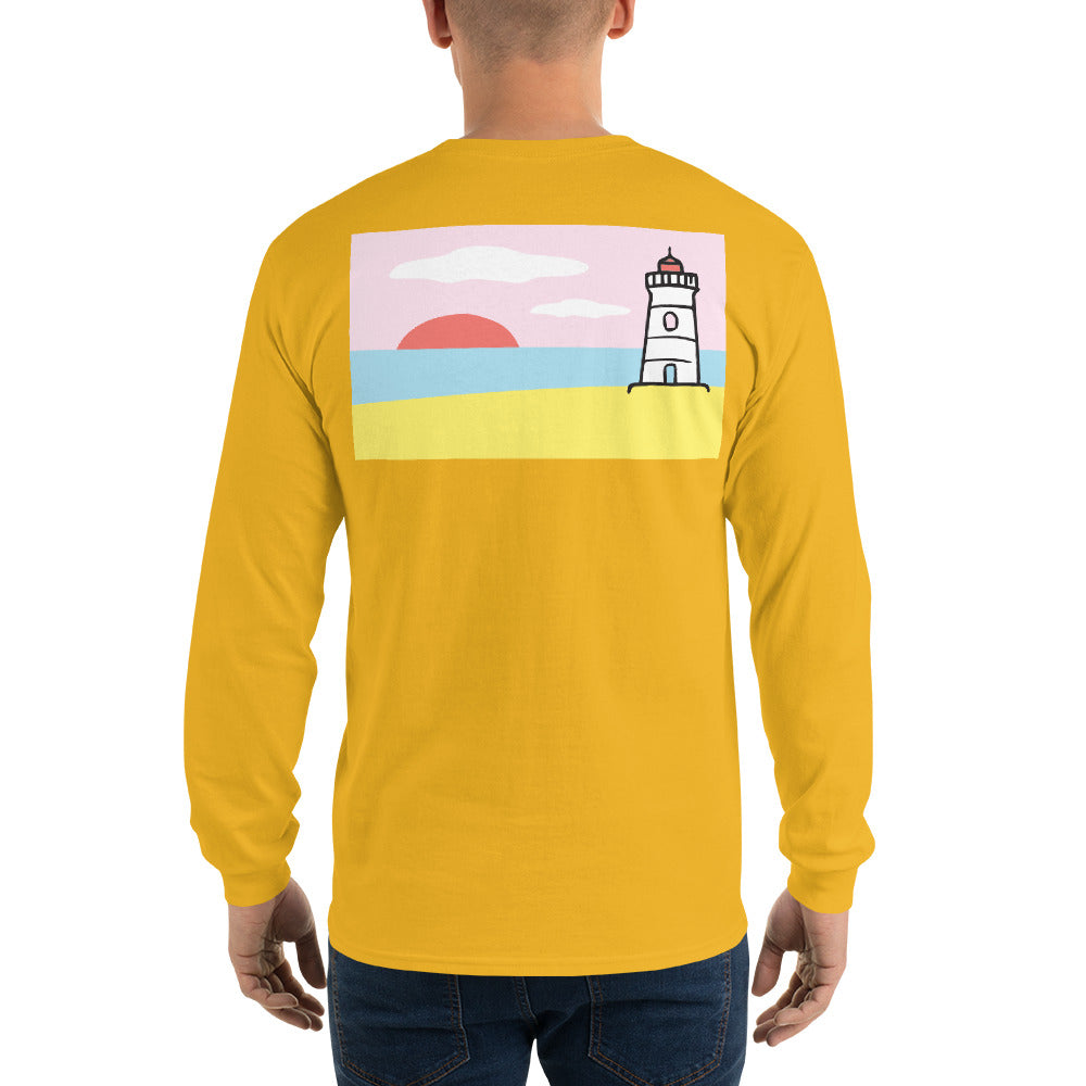 Lighthouse Long Sleeve T-Shirt - Multiple Colors - SummerTies