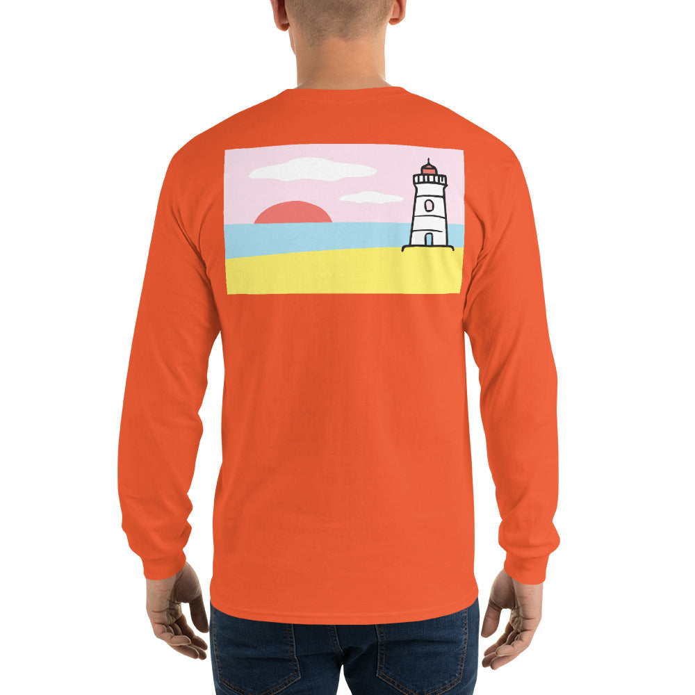 Lighthouse Long Sleeve T-Shirt - Multiple Colors - SummerTies