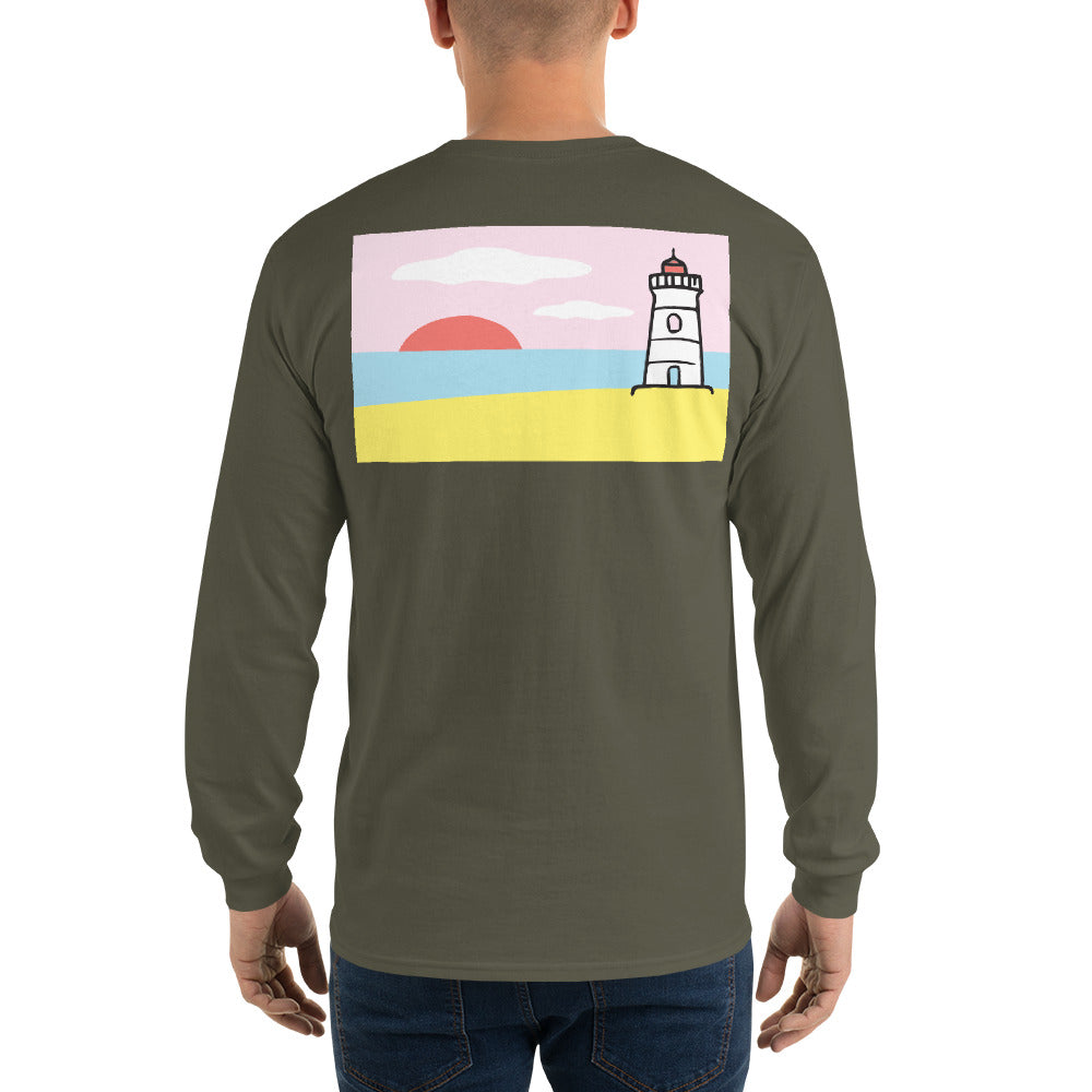 Lighthouse Long Sleeve T-Shirt - Multiple Colors - SummerTies