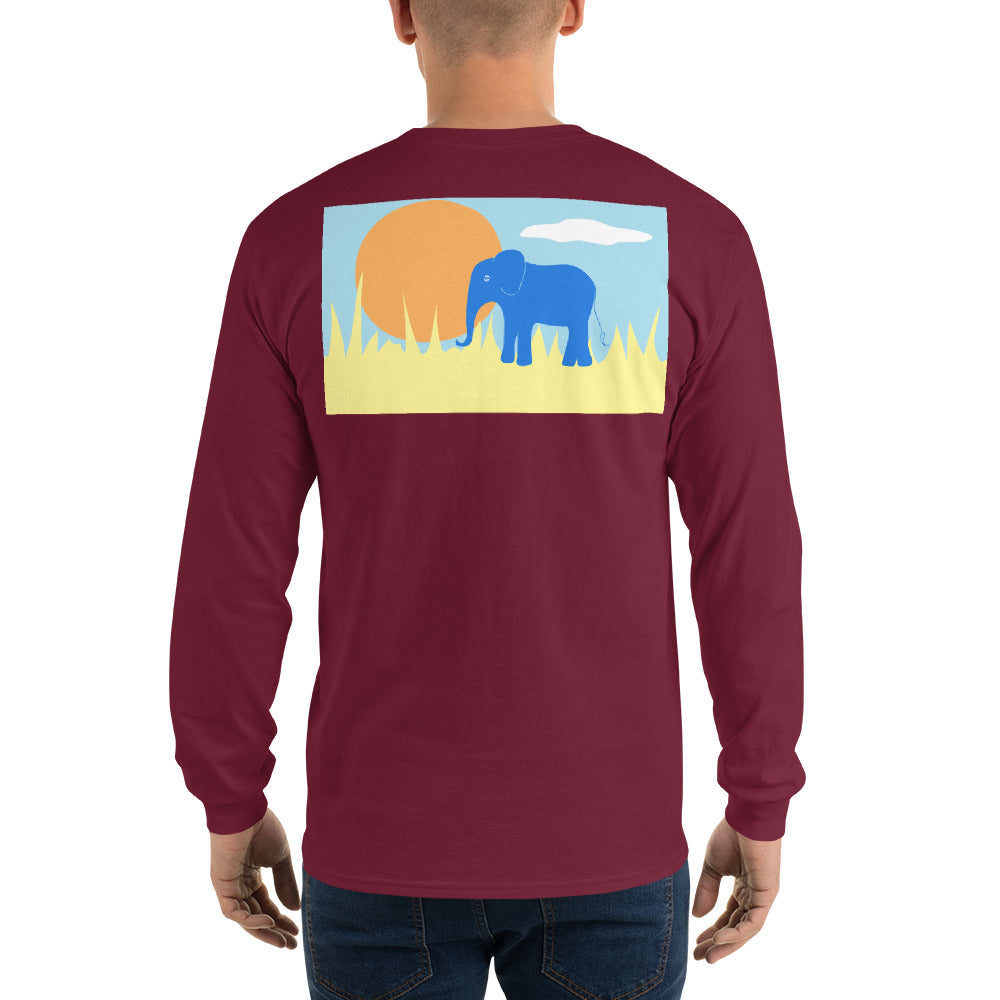 Elephant Long Sleeve T-Shirt - Multiple Colors - SummerTies