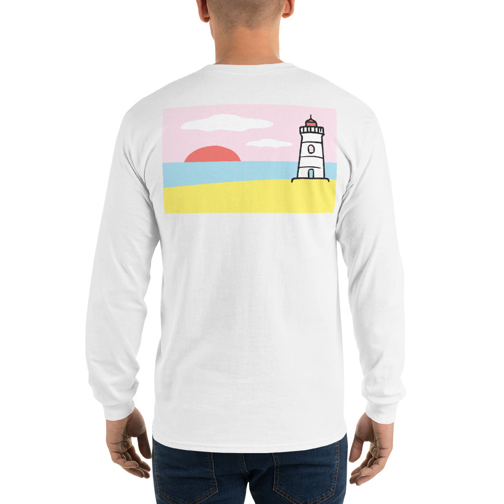 Lighthouse Long Sleeve T-Shirt - Multiple Colors - SummerTies