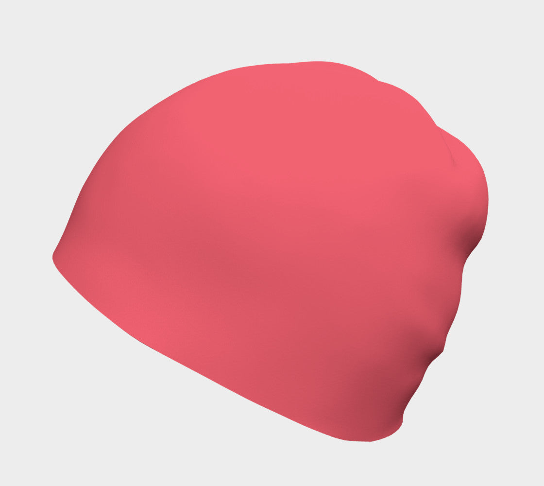 Solid Winter Beanie - Coral - SummerTies