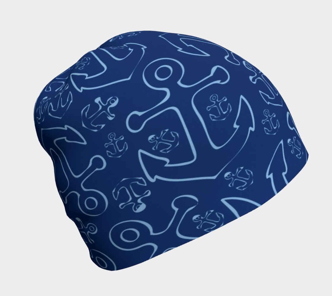 Anchor Dream Navy Winter Beanie - SummerTies