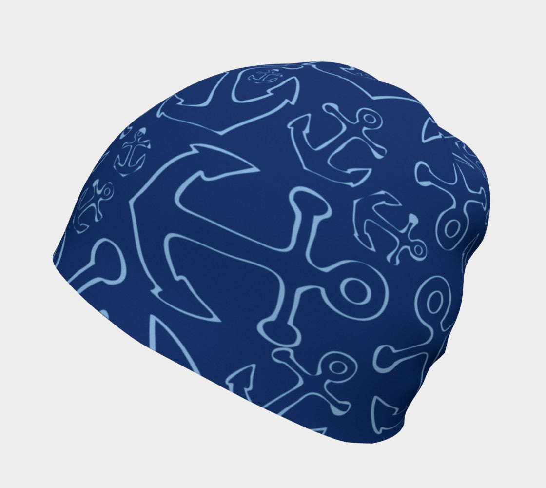 Anchor Dream Navy Winter Beanie - SummerTies