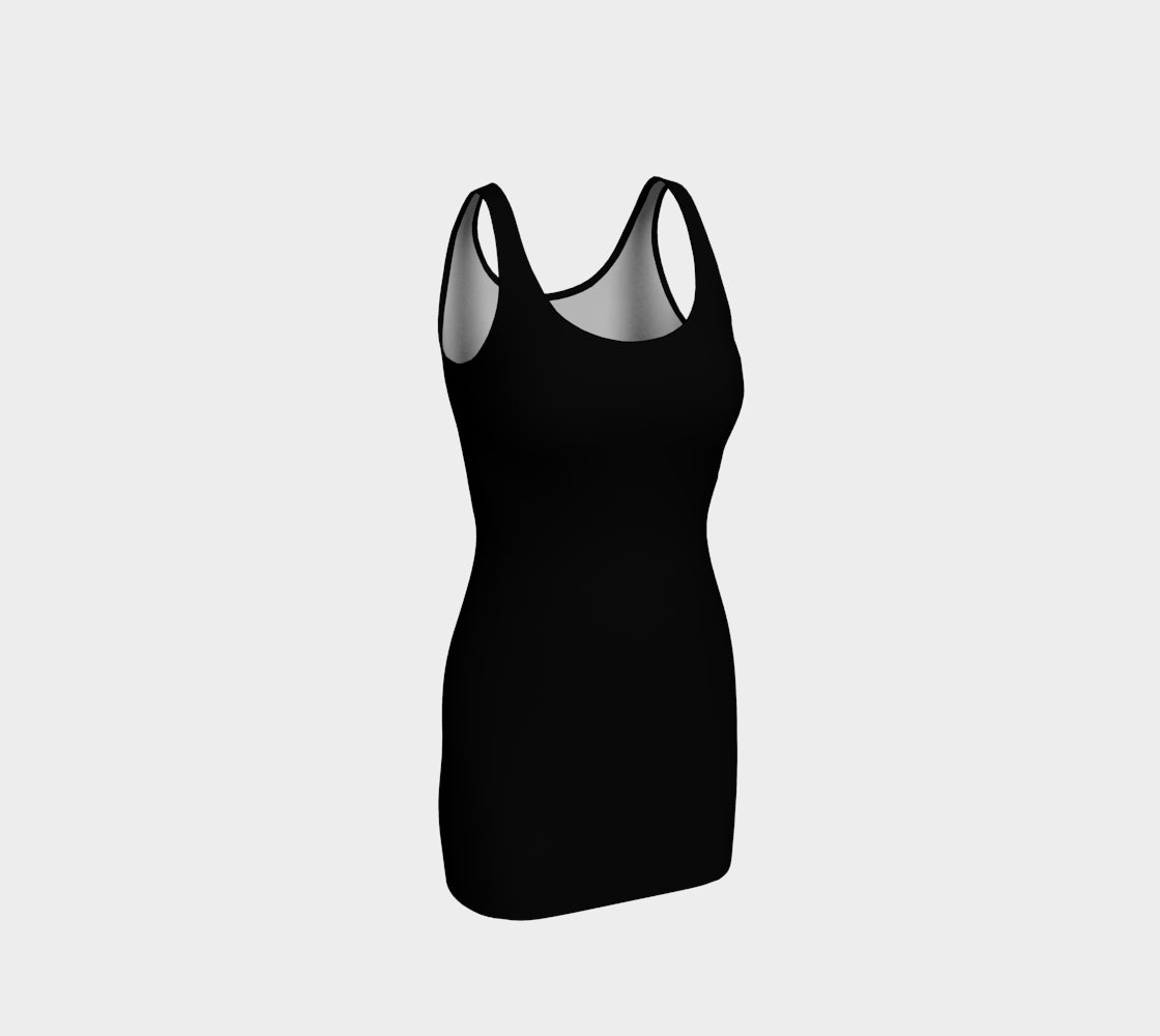 Solid Bodycon Dress - Black SummerTies Solid Bodycon Dress - Black SummerTies