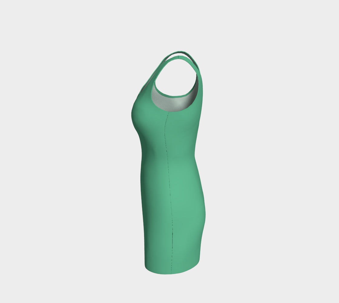 Solid Bodycon Dress - Light Green