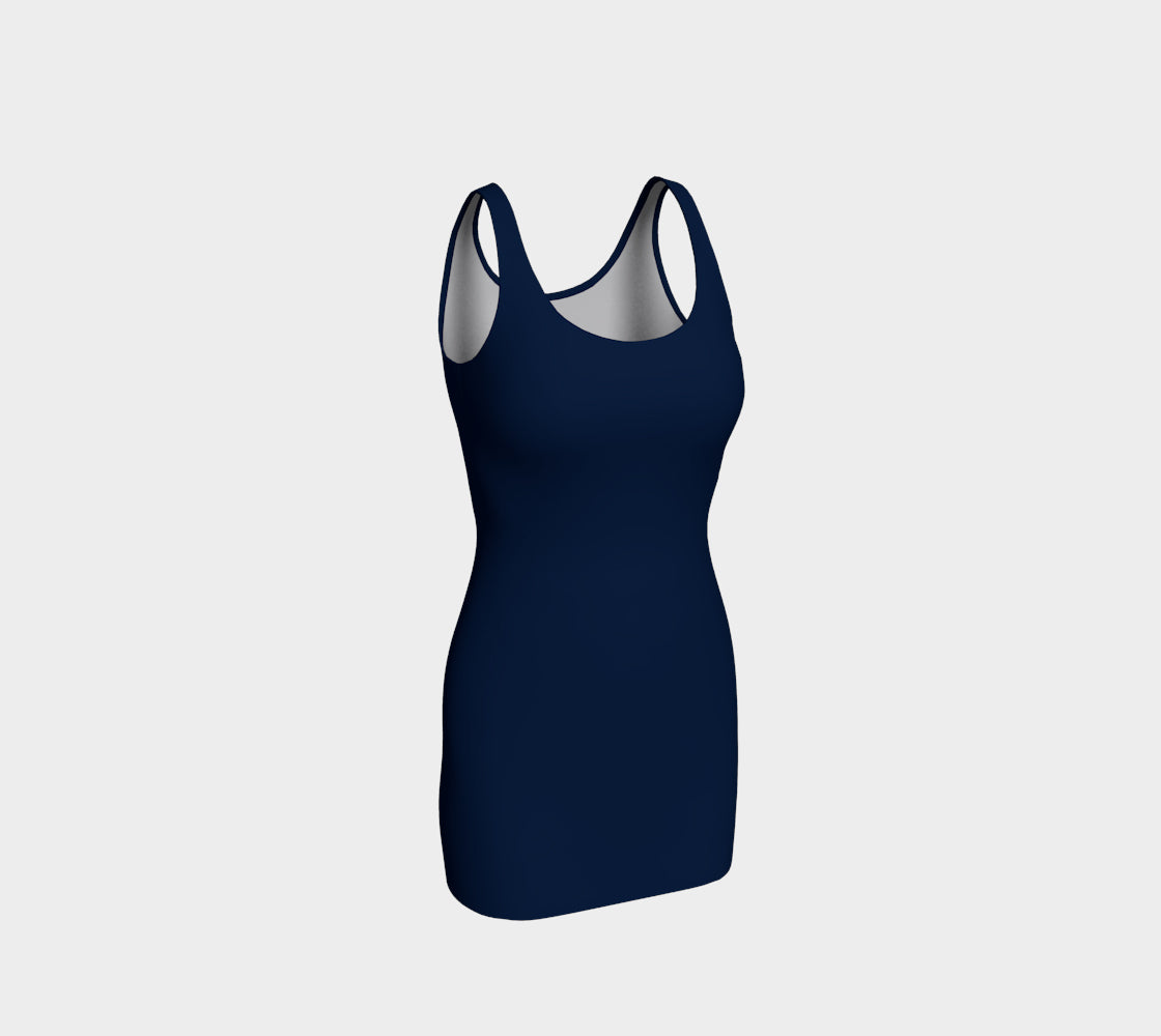 Solid Bodycon Dress - Navy