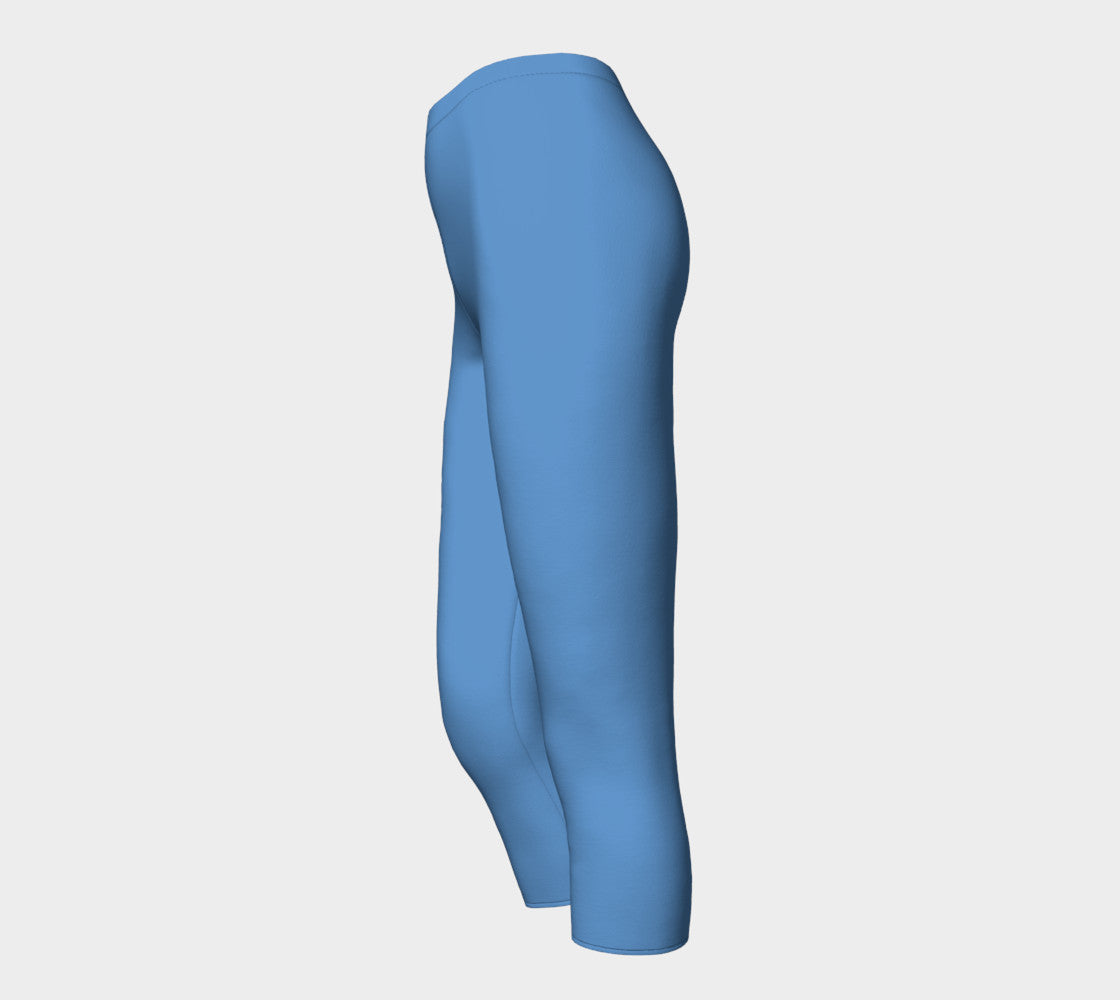 Solid Adult Capris - Blue - SummerTies