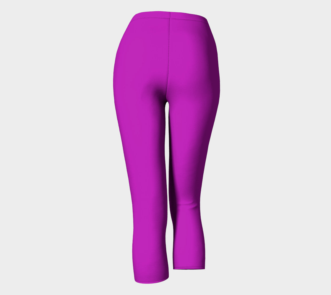 Solid Adult Capris - Purple - SummerTies