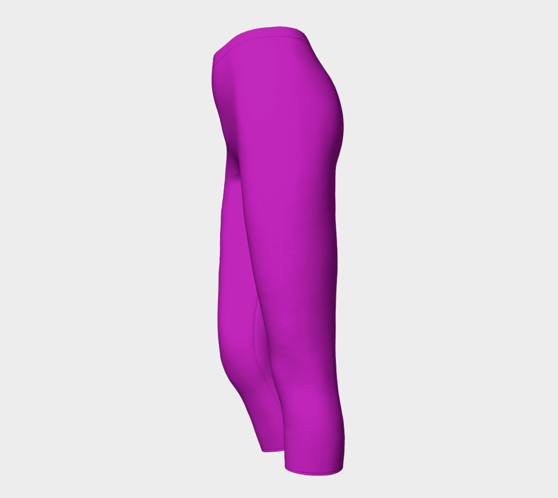 Solid Adult Capris - Purple - SummerTies