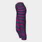 Striped Adult Capris - Pink on Navy - SummerTies