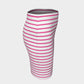 Striped Fitted Skirt - Pink on White - SummerTies
