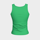 Solid Fitted Tank Top - Green - SummerTies