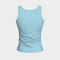Solid Fitted Tank Top - Light Blue - SummerTies