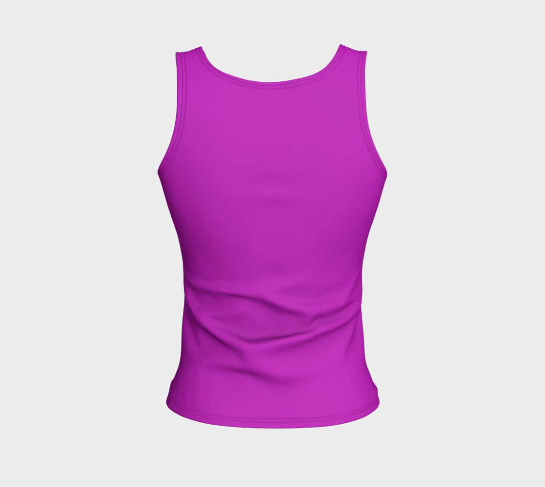 Solid Fitted Tank Top - Purple - SummerTies