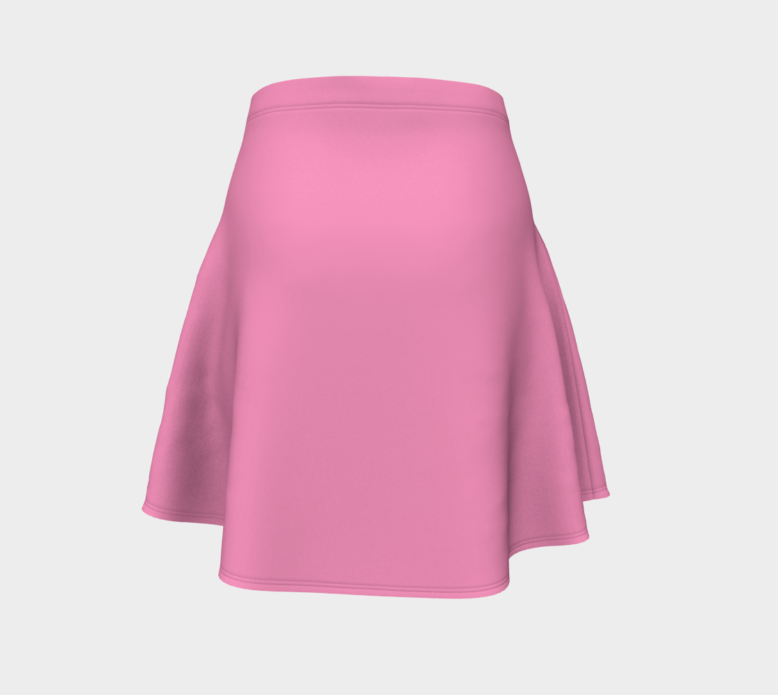 Solid Flare Skirt - Light Pink - SummerTies