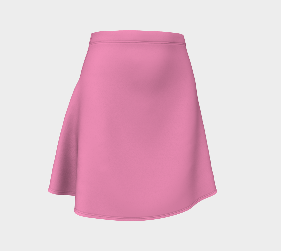 Solid Flare Skirt - Light Pink - SummerTies