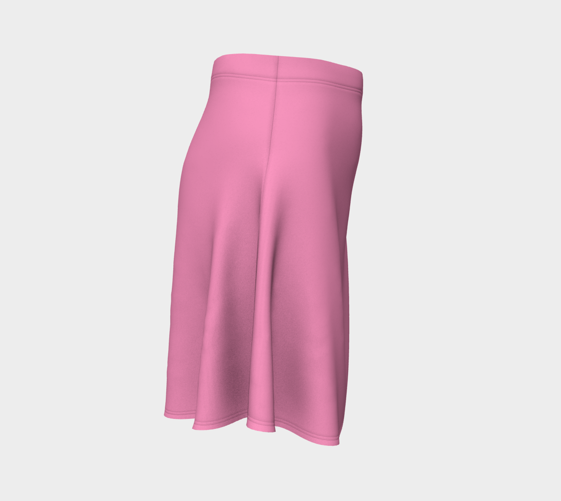 Solid Flare Skirt - Light Pink - SummerTies