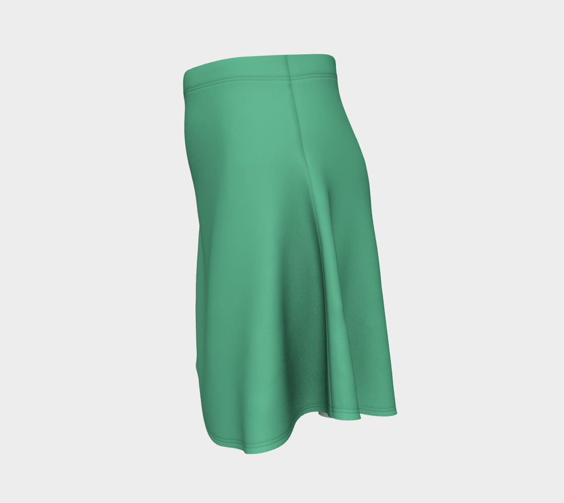 Solid Flare Skirt - Light Green - SummerTies