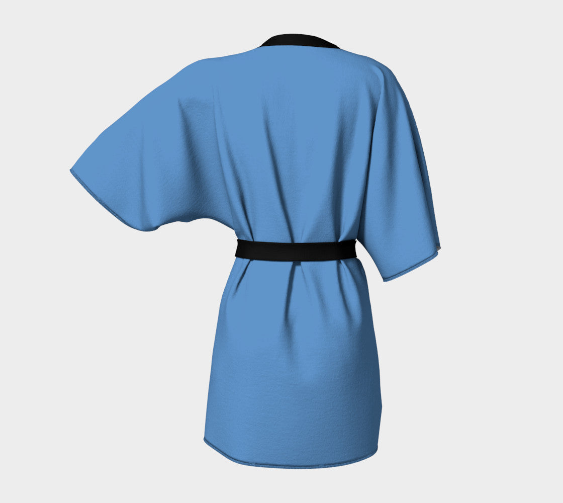 Solid Kimono Robe - Blue - SummerTies