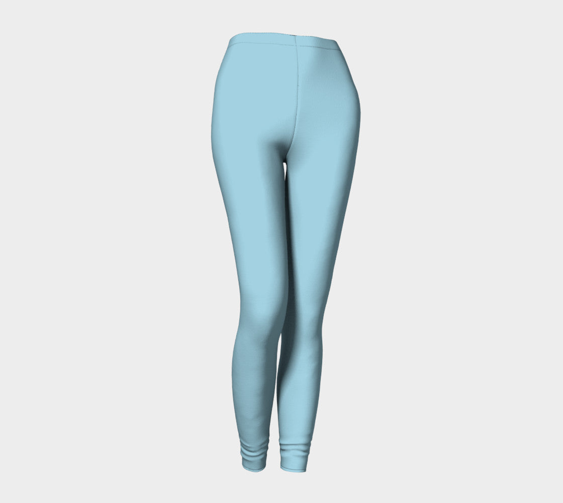 Solid Adult Leggings - Light Blue - SummerTies