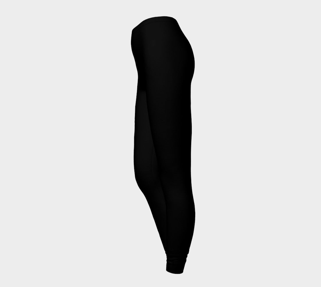 Solid Adult Leggings - Black - SummerTies