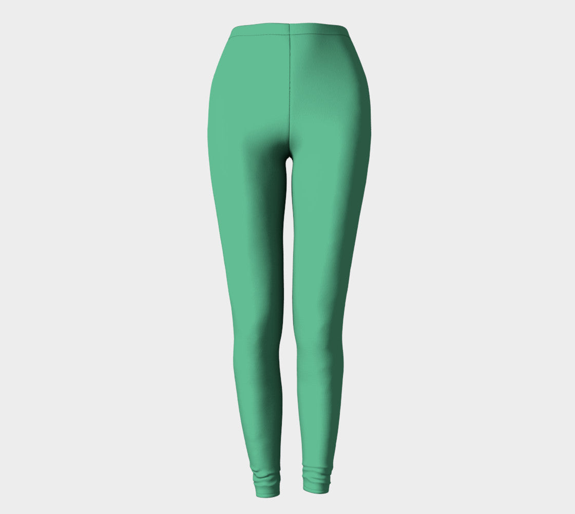 Solid Adult Leggings - Light Green - SummerTies